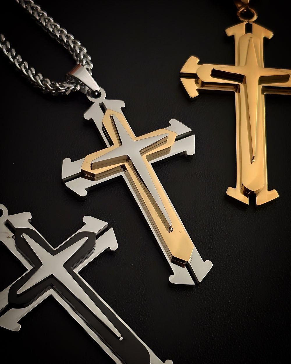 DuoLux Trinity Cross Pendant