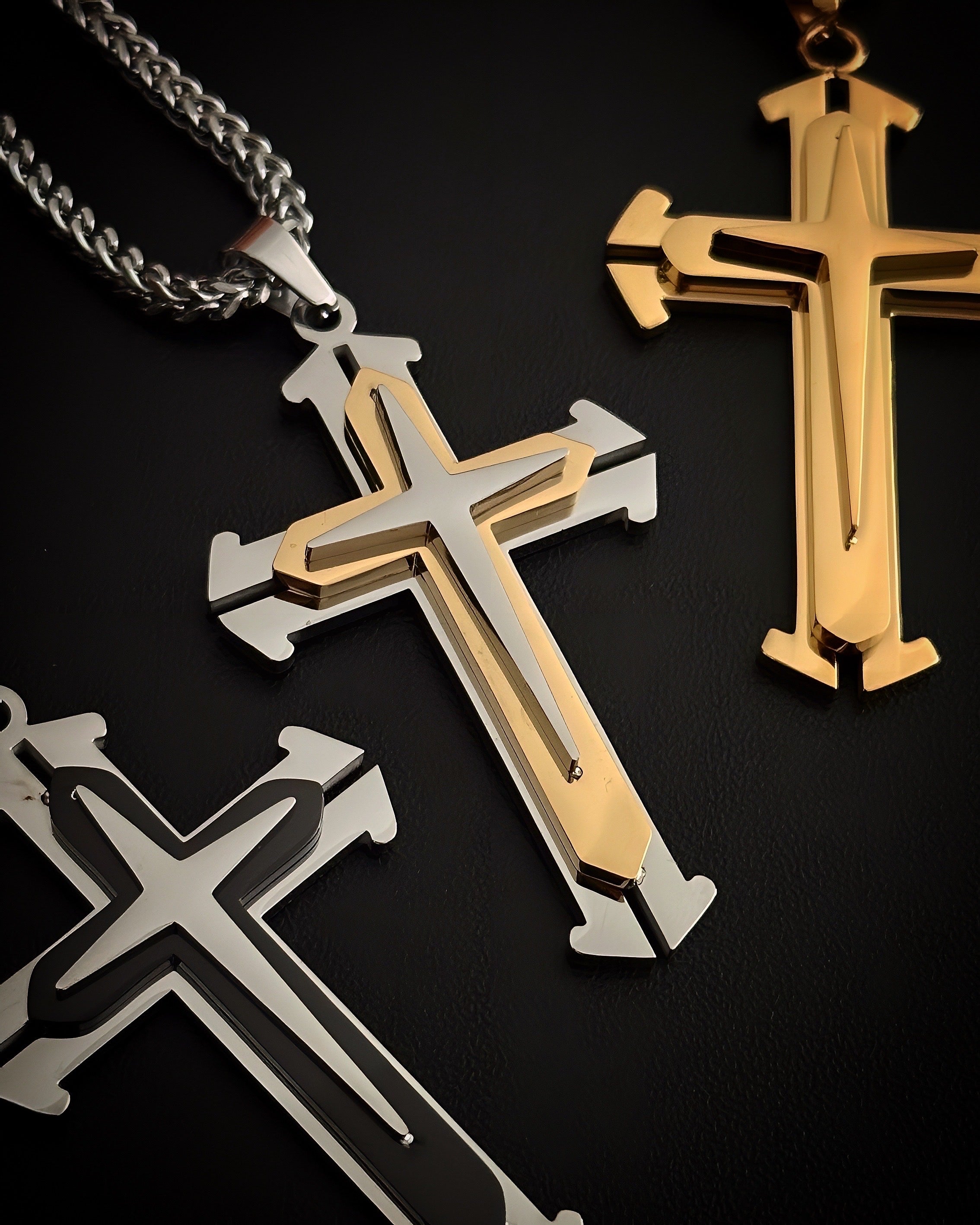 DuoLux Trinity Cross Pendant