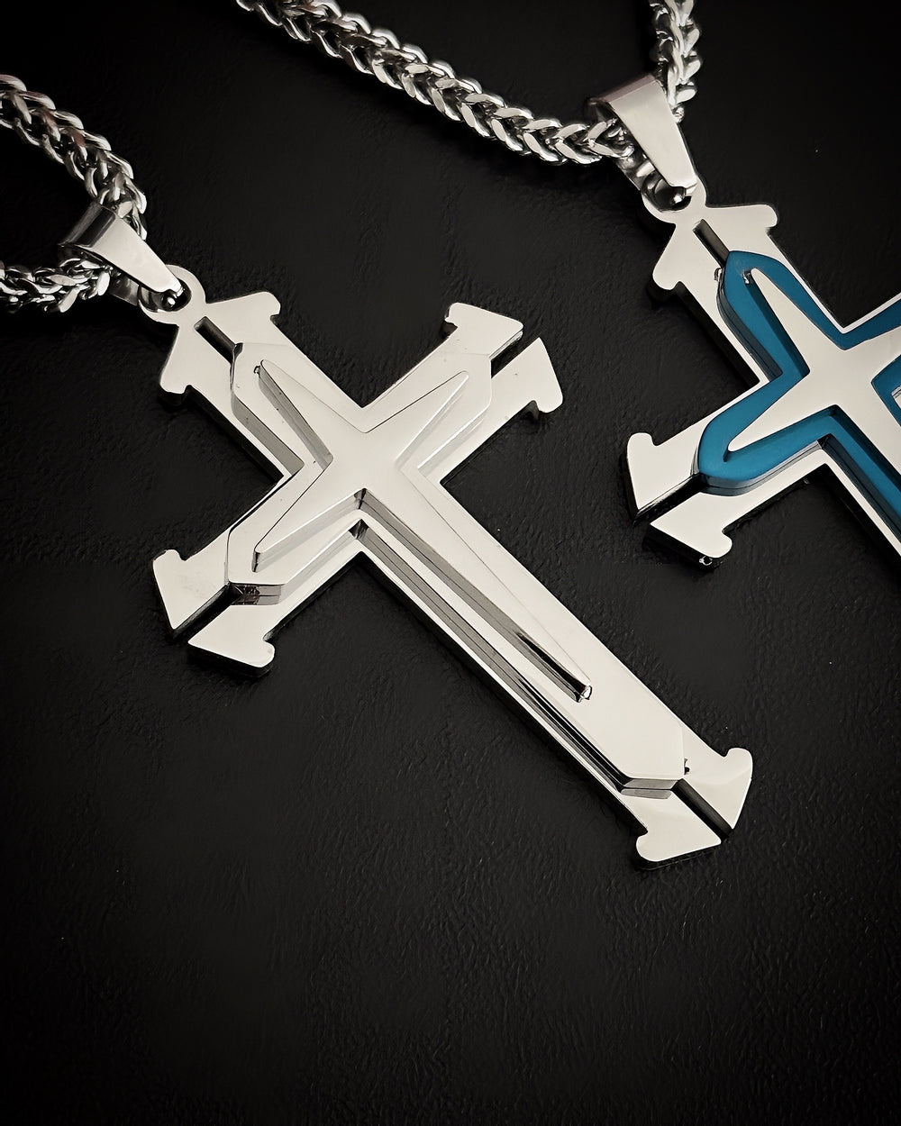 Silver Trinity Cross Pendant